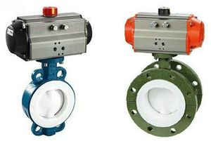 Lining the fluorine valve